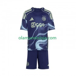 Camisola AFC Ajax Criança Equipamento Segundo 2025-2026 Manga Curta